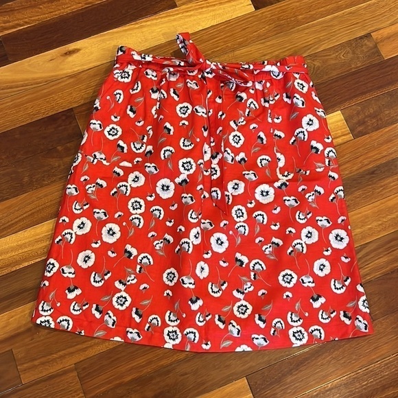 ⭐️ New 2 Piece Bundle J Crew Printed pull-on bow midi skirt XL & J Jill Top - Picture 2 of 12